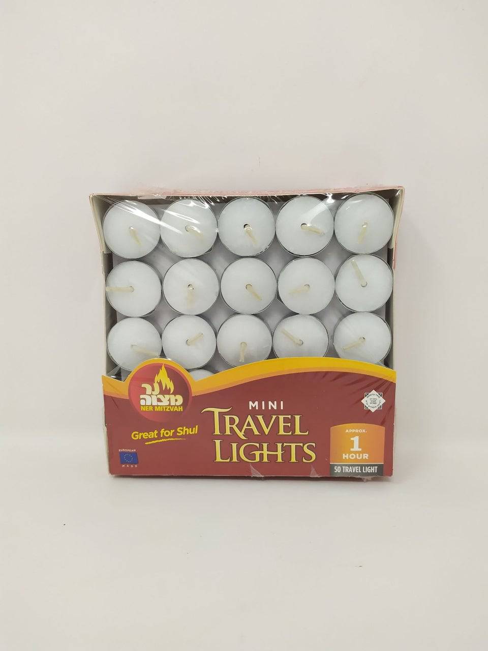 Velas tealight viajeras 1 hora (paq. de 50) - Libreria Jerusalem Centro