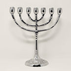Menora 7 brazos de pewter, mediana 17809 - Libreria Jerusalem Centro