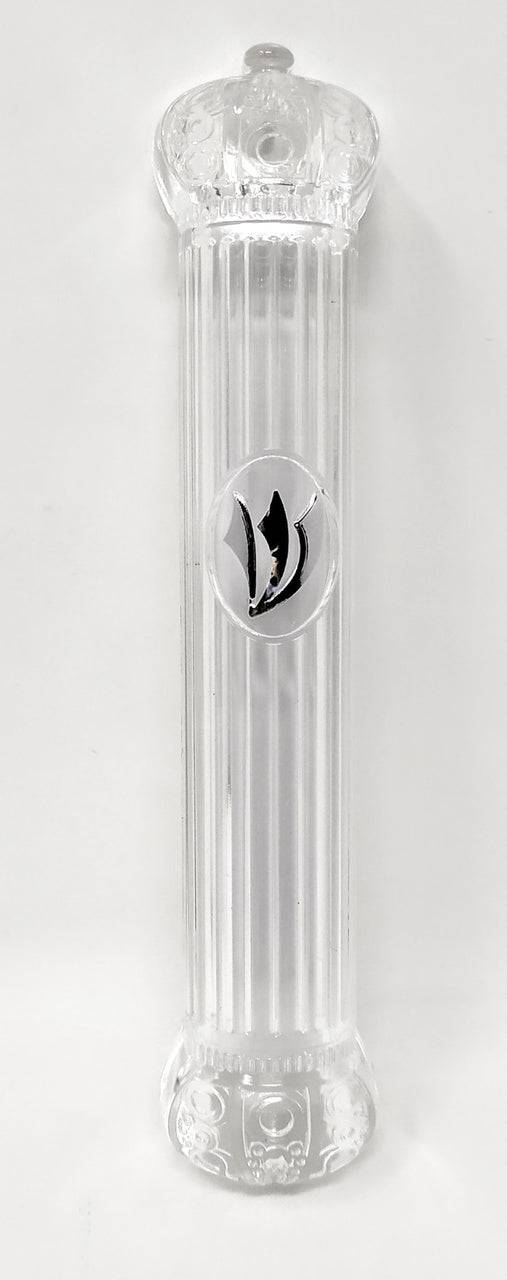 Estuche para mezuza acrílico con corona 12cm - Libreria Jerusalem Centro