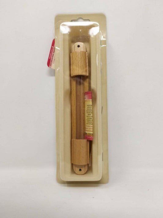 Estuche para mezuza de madera y contenedor transparente - Libreria Jerusalem Centro