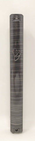 Estuche para mezuza de plástico rayas grises 15 cm. - Libreria Jerusalem Centro