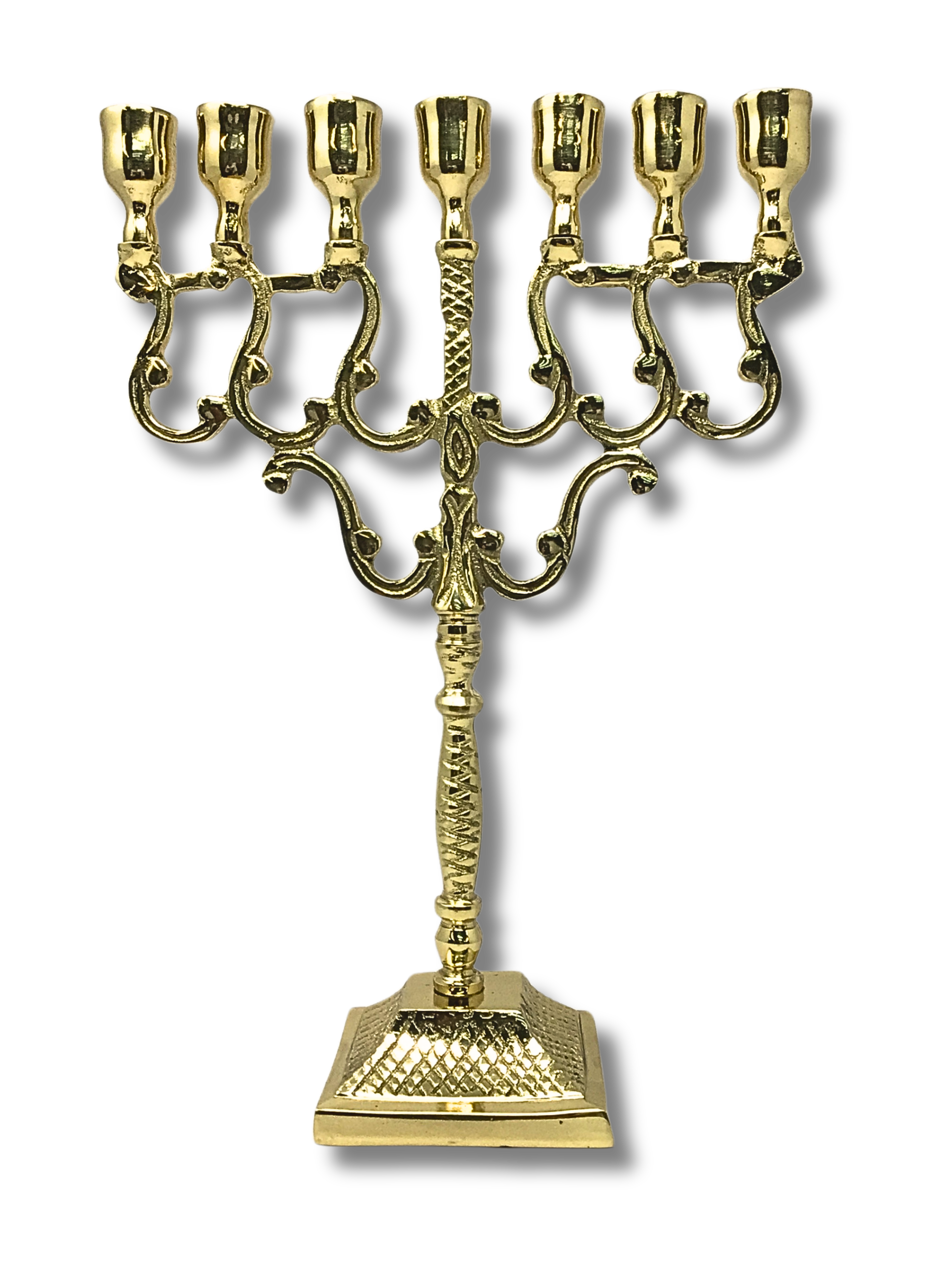 Menora 7 brazos bronce barroca 17819