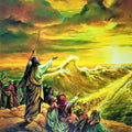 Poster Moises Cruzando el Mar Rojo Coloreado $180