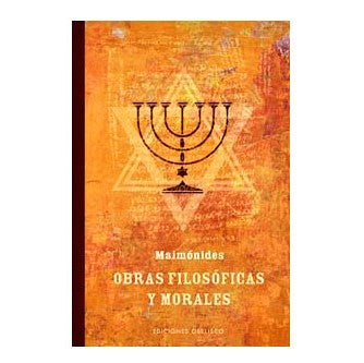 Obras Filosoficas Y Morales Maimonides - Libreria Jerusalem Centro