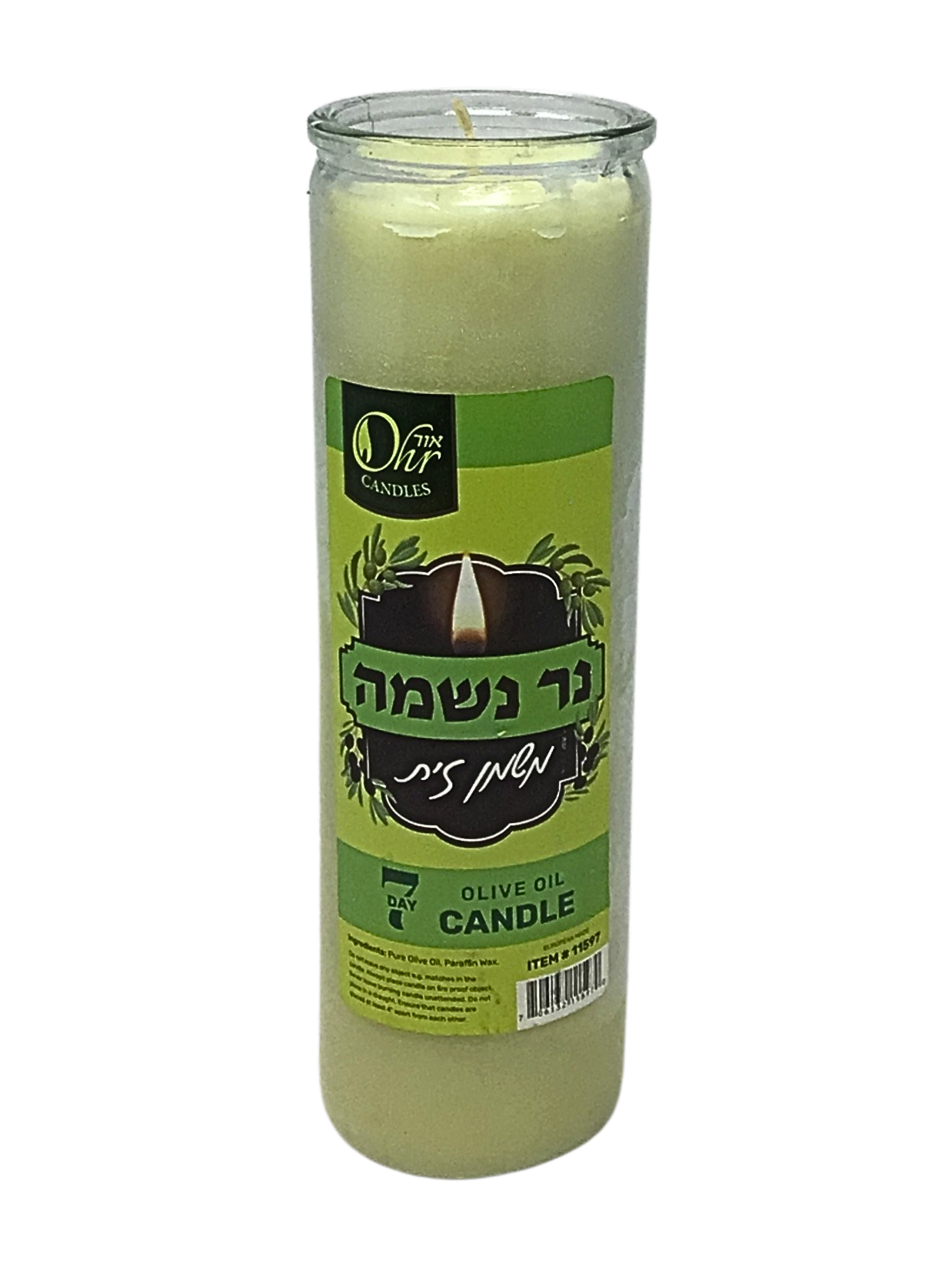 Vela 7 Dias Aceite Olivo (Vidrio) 11597