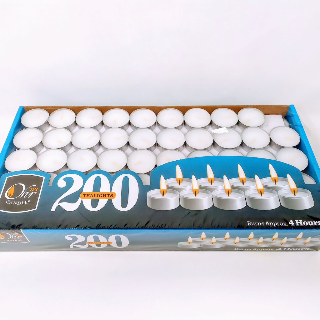 Velas tealight paq de 200 aproximadamente 4 Horas 28085 - Libreria Jerusalem Centro