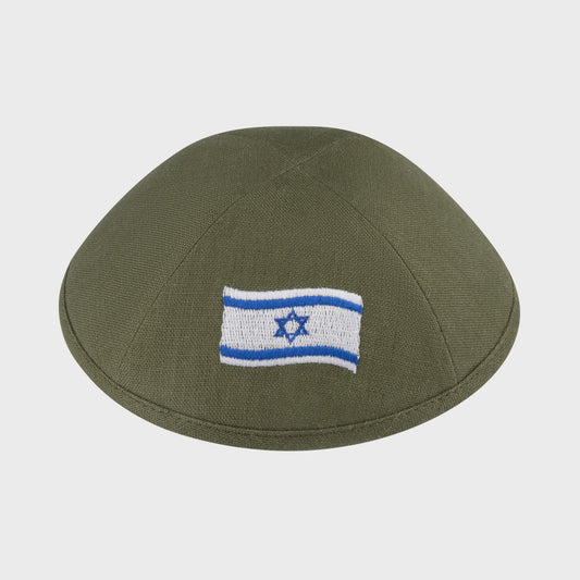 Kipa Bandera Israel verde 11834