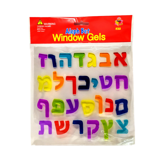 Gel para ventana Alef Bet de colores 00980