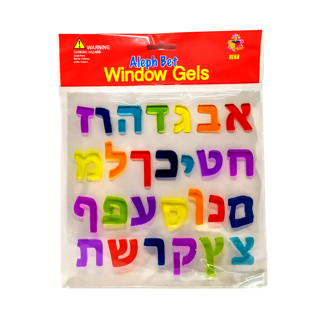 Gel para ventana Alef Bet de colores 00980