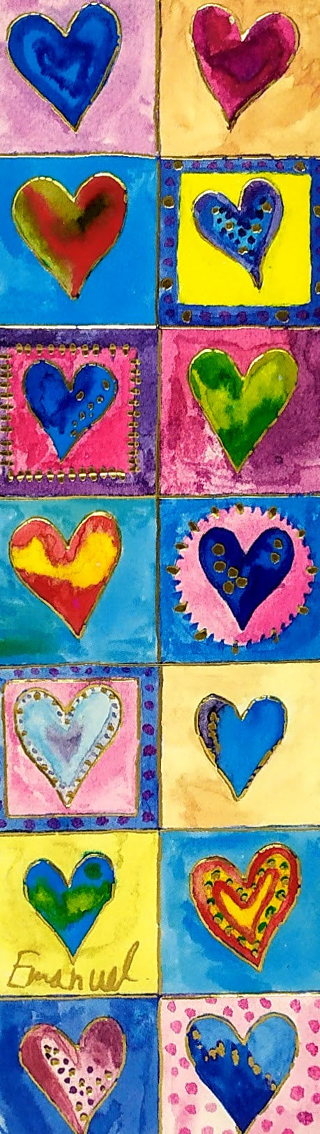 Separador Yair Emanuel corazones 72411-3